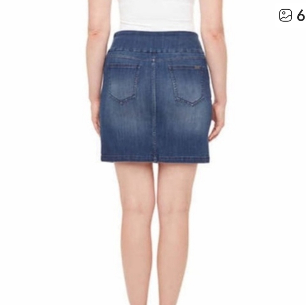 Denim Blue Women’s Denim Skort Lg - Picture 8 of 12